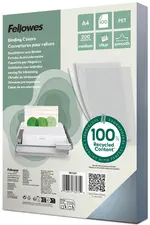 Fellowes Couverture, A4, PET, transparent, 0,25 mm