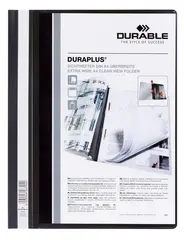 DURABLE Chemise à lamelle DURAPLUS, A4, noir