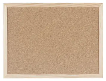 Bi-Office Tableau en liège avec cadre en bois, 900 x 600 mm