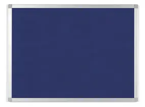Bi-Office Tableau en feutre AYDA, 600 x 450 mm, bleu
