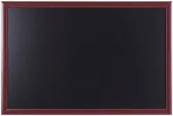 Bi-Office Tableau noir, cadre aspect cerisier, 1.200x900 mm