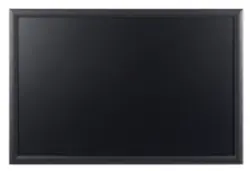 Bi-Office Tableau noir, cadre noir, 600 x 400 mm