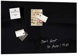 sigel tableau magnétique en verre "artverum", inscriptible