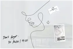 sigel Tableau magnétique en verre artverum Line Art