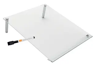 nobo Tableau blanc bloc-notes acrylique, A4, transparent