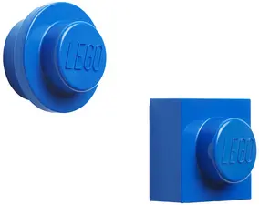 LEGO Set d'aimants, 2 pièces, bleu