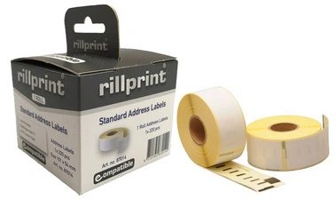rillstab Rouleau d'étiquettes, 101 x 54 mm, blanc