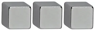 MAUL Aimant néodyme, cube, (L)10 x (P)10 x (H)10 mm, nickel