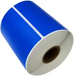 rillprint Étiquettes en rouleau Zebra, 102 x 152 mm, bleu