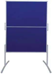 FRANKEN Tableau de présentation PRO, pliable, feutre bleu