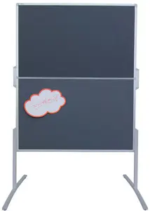 FRANKEN Tableau de présentation PRO, pliable, feutre gris