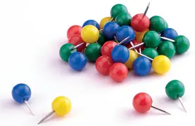 magnetoplan Punaises, contenu: 100 pièces, bleu