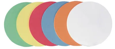 FRANKEN Carte de présentation, rond, diamètre: 140 mm
