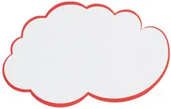 FRANKEN Carte nuage pour présentation, 230 x 140 mm, blanc