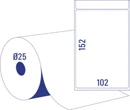AVERY Zweckform Etiquettes pour impression thermique directe