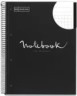 MIQUELRIUS Cahier à spirale "Notebook EMOTIONS", A4, noir
