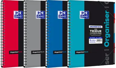 Oxford Etudiants Cahier "ORGANISERBOOK", A4+, quadrillé