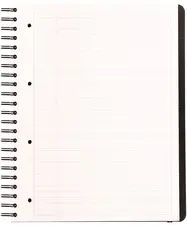 RHODIA Cahier à spirale "Pro Book", A4+, ligné, noir