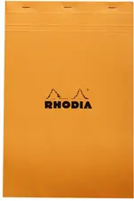 RHODIA Bloc agrafé No. 19, format A4+, uni, orange