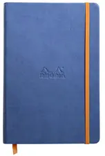 RHODIA Carnet rigide RHODIARAMA, A5, ligné, bleu saphir