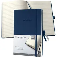 sigel Carnet de notes Conceptum, A5, quadrillé, bleu