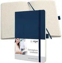 sigel Carnet de notes Conceptum, A5, ligné, bleu