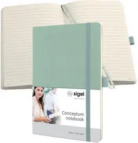 sigel Carnet de notes Conceptum, A5, quadrillé, vert menthe