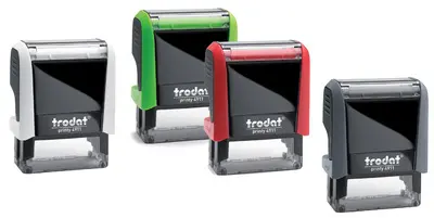 trodat Tampon pour texte 4911 Printy 4.0, rouge vif
