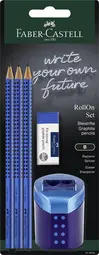 FABER-CASTELL Kit d'écriture RollOn, bleu