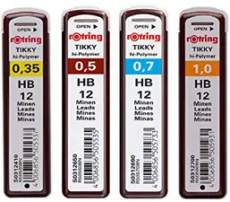 rotring Mines pour porte-mines retractable Tikky 0,35 mm