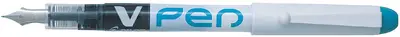 PILOT Stylo plume V-Pen effaçable, bleu canard