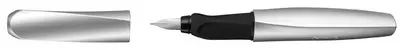 Pelikan Twist stylo plume, argent/noir