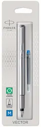PARKER Stylo plume VECTOR, acier, taille de plume: M