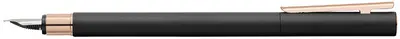 FABER-CASTELL Stylo plume NEO Slim métal, noir/rose, M