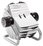 DURABLE Fichier rotatif TELINDEX, argent