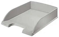 LEITZ Corbeille à courrier Plus Standard, A4, gris