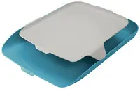 LEITZ Corbeille à courrier Cosy avec organisateur, A4, bleu