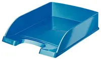 LEITZ Corbeille à courrier Plus WOW, A4, polystyrène, bleu