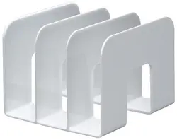 DURABLE Porte-revues TREND, plastique,3 compartiments, blanc