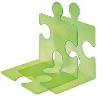 HAN Serre-livres PUZZLE, set de 2, vert translucide
