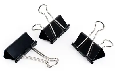 pavo Pince double clip, (L)41 mm, écartement 20 mm, noir