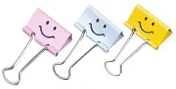 RAPESCO Pince double clip, (L)19 mm, Smile, bleu clair