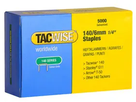 TACWISE Agrafes 140/14 mm, 5.000 pièces, galvanisé