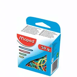 Maped Bracelets caoutchouc en carton, 50 g, assorti
