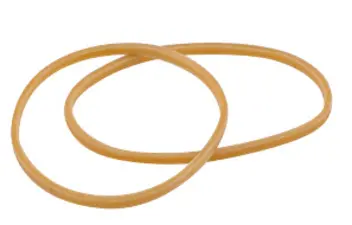 Wonday Bracelets caoutchouc, nature, 150 mm, carton de 100 g