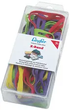 Läufer Elastiques en X dans une boîte - 30 g, 100 x 11 mm,