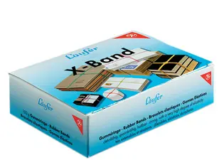 Läufer Elastiques en X dans un carton - 100 g, 100 x 11 mm