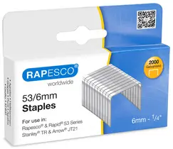 RAPESCO Agrafes 53/8, 2.000 pièces, galvanisé