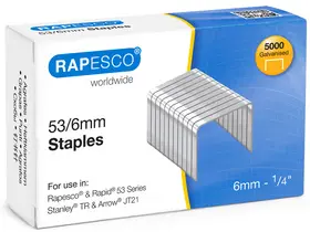 RAPESCO Agrafe Optima 53/6, 5.000 pièces, galvanisé