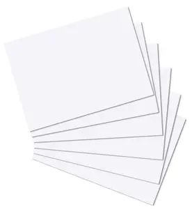 herlitz Fiches bistrol, A4, uni, blanc